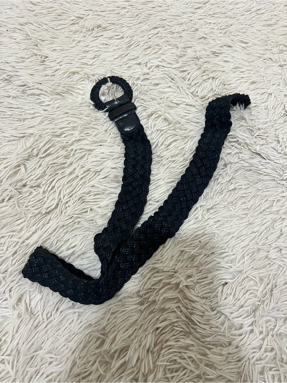 Woven Belt in Black - Women Accessories